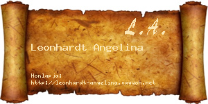 Leonhardt Angelina névjegykártya